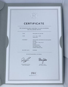 IWC Pilot UTC Platinum Limited Edition 500