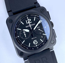 Load image into Gallery viewer, Bell &amp; Ross BR 03-94 Black Matte Chronograph