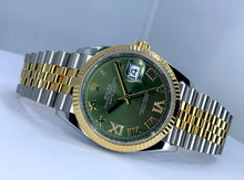 Load image into Gallery viewer, Rolex Datejust 36 Green Olive Dial Diamonds