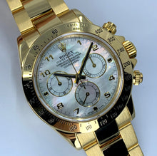 Load image into Gallery viewer, Rolex Cosmograph Daytona Yellow Gold MOP Dial